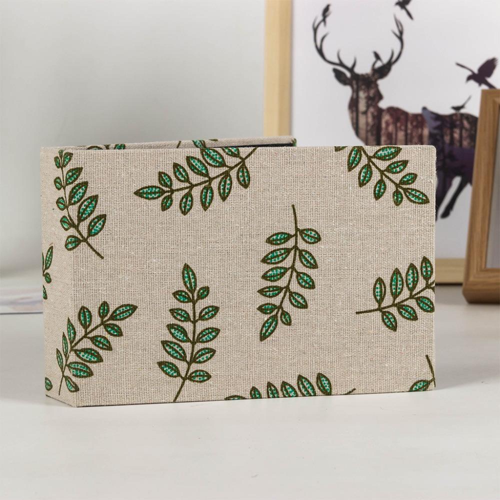 Linen Printed Picture Albums Small Scrapbook Album For Room Decor, Wedding, Travel