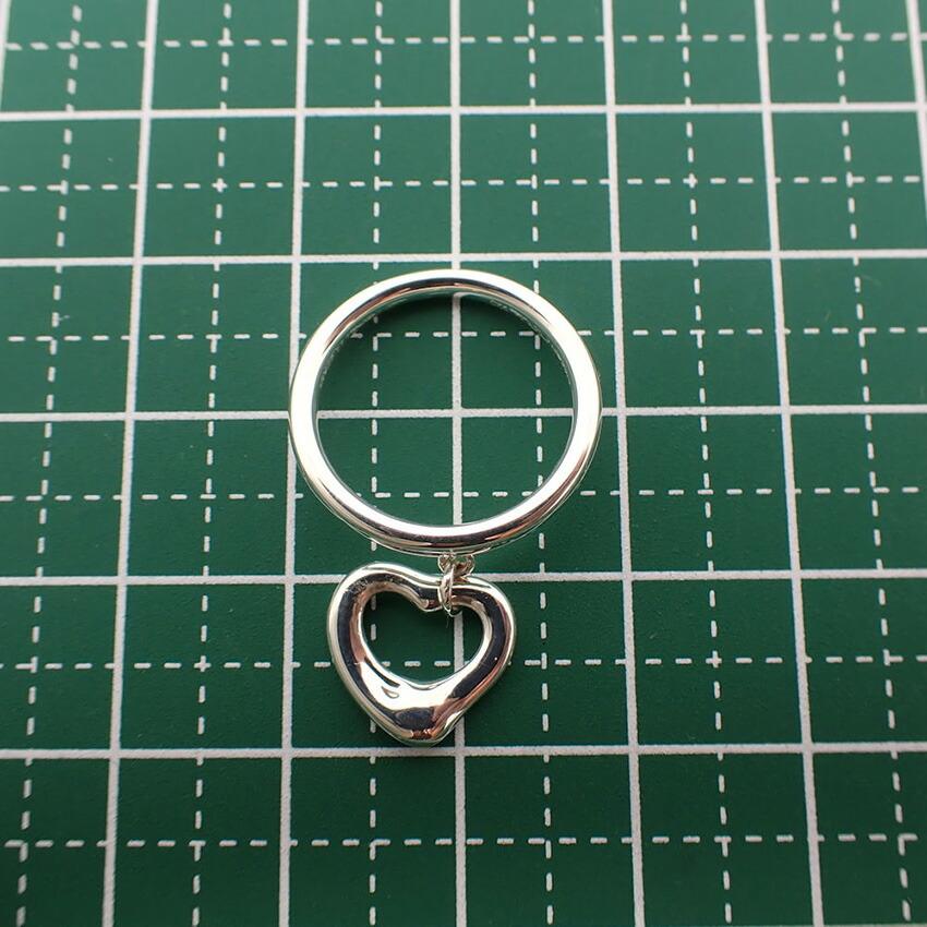 [Used] TIFFANY 925 Open Heart Ring / Size 7 / j9-3