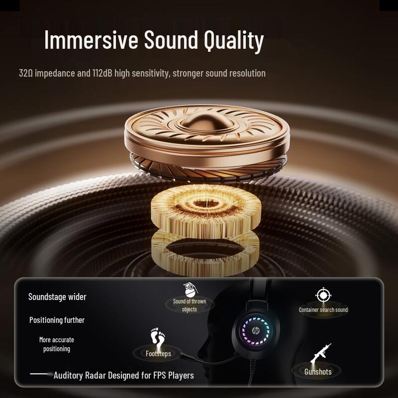 HP 1603 7.1 Virtual Surround Gaming Headset
