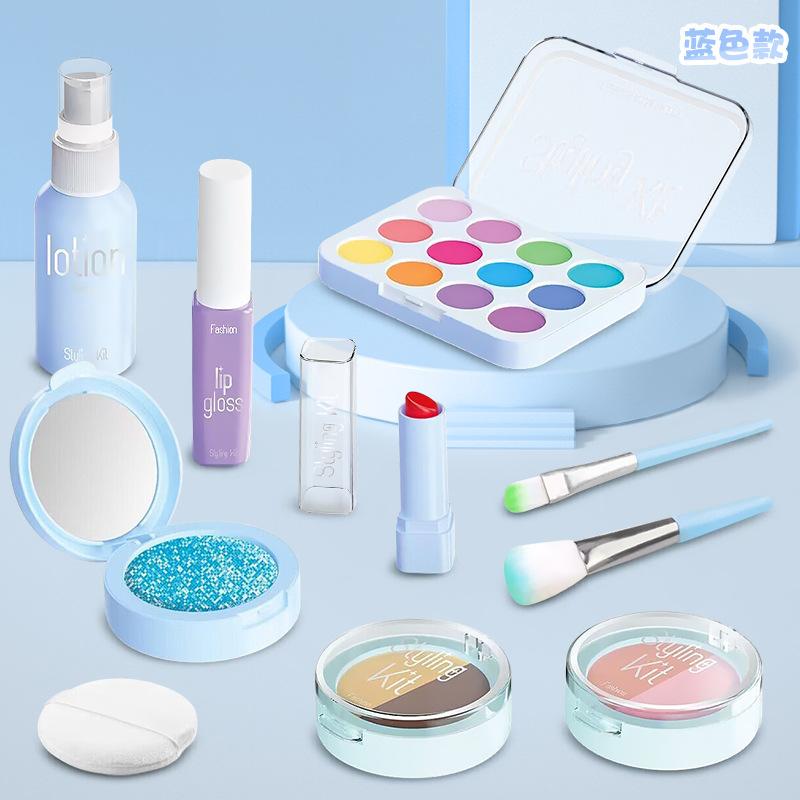 

Детский игровой домик с поддельной косметикой, игрушечный набор, имитация макияжа, ролевая игрушка для девочек