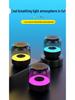 AI Bluetooth Smart Speaker with Stereo Sound and Colorful LED Lighting
