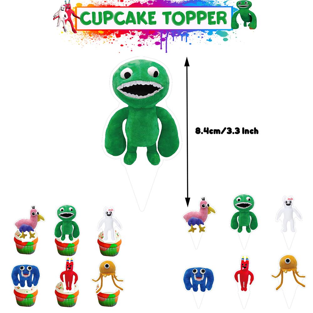Banban Garden Party Decorations Include A Cake Figurine, Banner, And Balloons