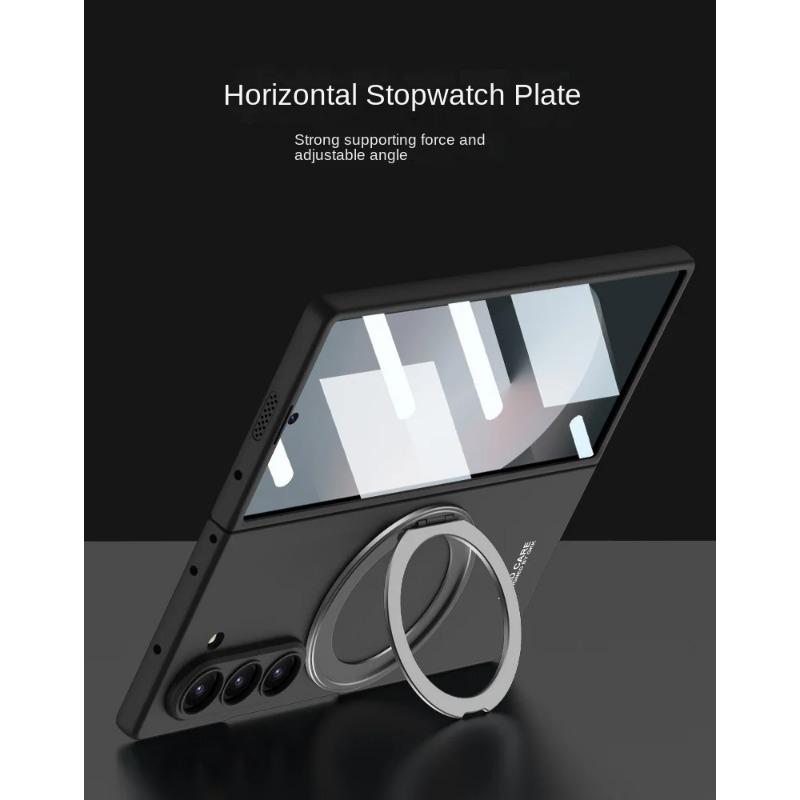 Galaxy Z Fold6 for Wireless Charging Magnetic Phone Case for Samsung Galaxy Z Fold 6 Fold 6 5G Rotating Bracket Protective Cover Holder Stand