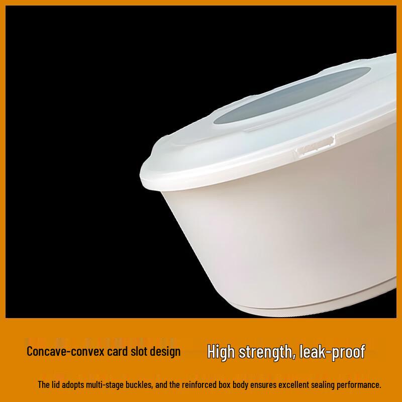 5480ml Einweg-Rundbehälter zum Mitnehmen mit Deckel