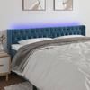 VidaXL LED Headboard Bedroom Furniture Double Bed Accessory Head of Bed Frame Interior Dark Blue 3123642