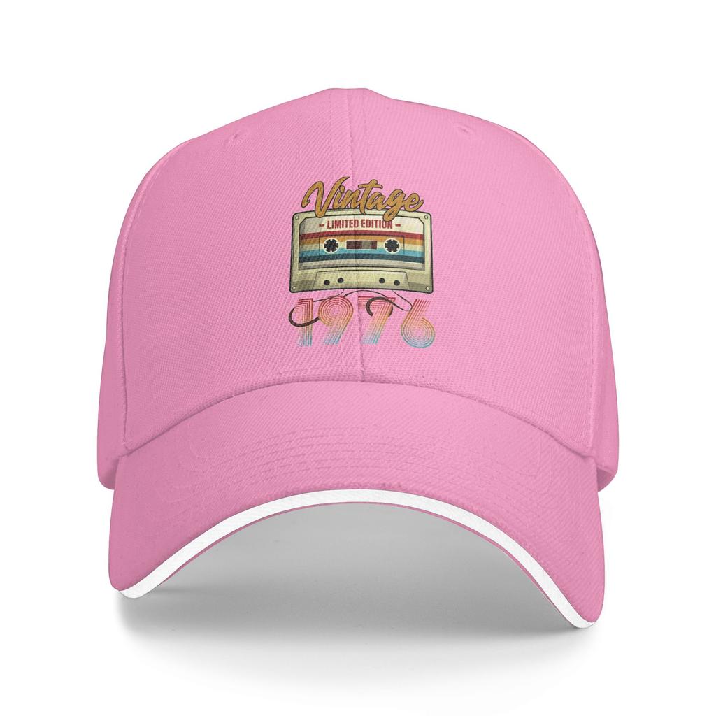 Unisexs WoUnisexs 1976 50th Birthday Born in 1976 Outdoor Hat Spring  Sun Cap Casual Baseball Cap Fashion Golf Sunshade