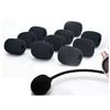 Set of 5 Microphone Sponges, Loudspeaker Noise Reduction Microphone Sponges, Headset Intercom Microphone Windscreen Covers, 12mm Inner Diameter, High-