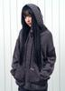 Aejeuon Popo Hood Knit / Charcoal