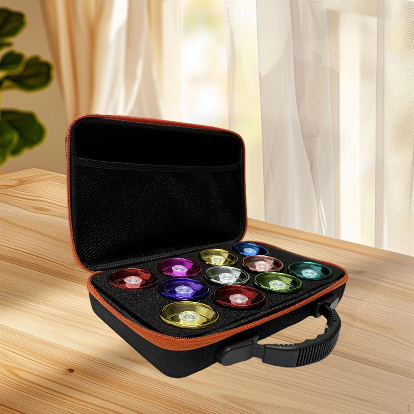 

Органайзер для мячей с ручкой и сетчатым отделением для аксессуаров 11 отделений оранжевый