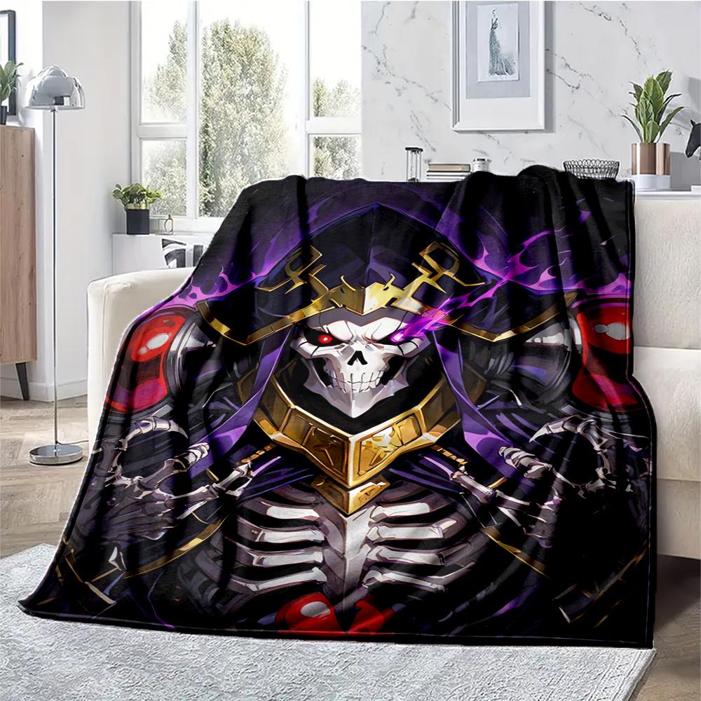 Overlord Theme Printed Blanket - Perfect for Couch, Bed, Travel & Outdoor Use | Machine Washable, Cozy & Durable.