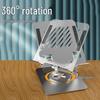 Rotatable Metal Tablet Stand for iPad - Height Adjustable with Cooling Feature