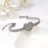 18K Gold Plated Three-Color Heart Mesh Bracelet