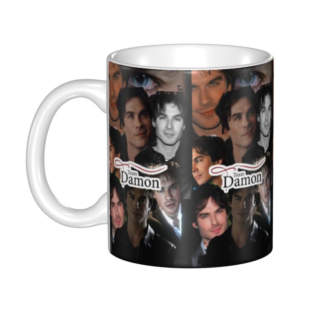 Tasses à café personnalisées The Vampire Diaries DIY Damon Salvatore Tasse à thé au lait en céramique