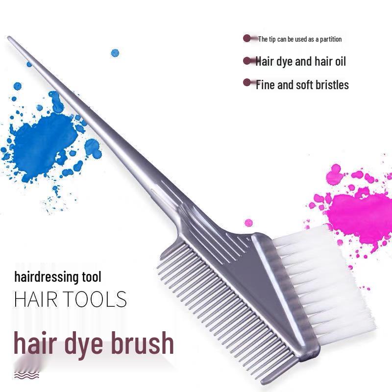 Baking Oil Hair Dye Brush - Soft Bristle Hair Comb for Professional Barber Use