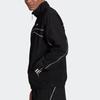 Adidas Logo Stand Collar Letter Track Sports Jacket Men's Black