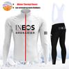 INEOS Team Winter Cycling Jersey Set Thermal Fleece Men Cycling Long Sleeve Bicicleta Set MTB Road Bike Clothing Suit Bib Pants