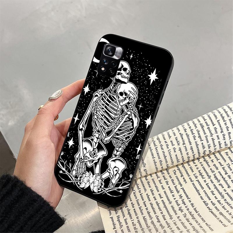 Skeleton Art Phone Case For Xiaomi Redmi Note 13 12 Pro 11S 11 10 Pro 10S 12S Redmi 13 14C 10 13C