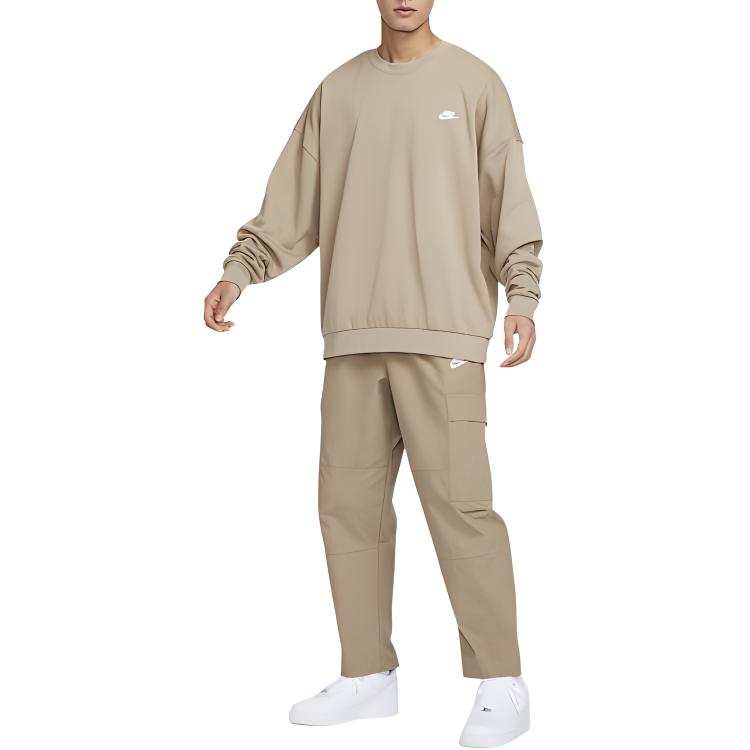 Nike Club OVERSIZE Sweatshirt Men's Khaki HJ1820-247
