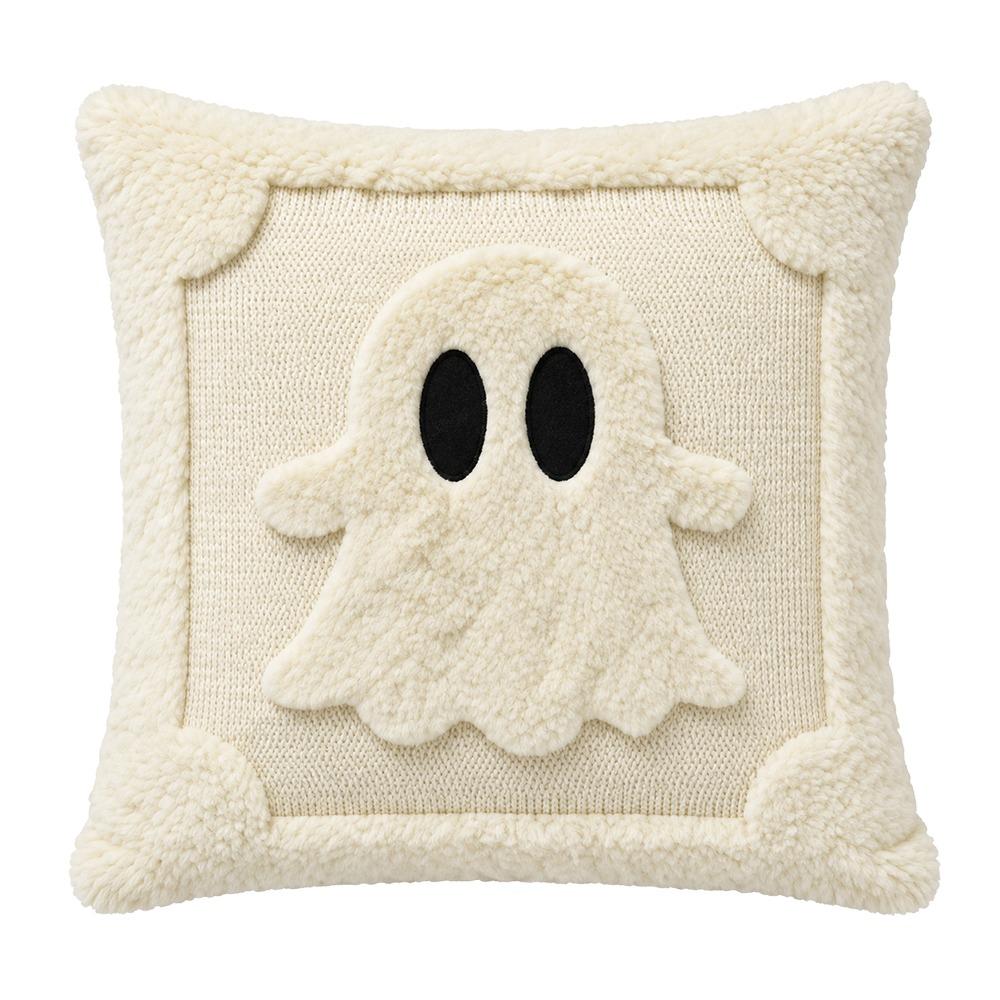 Square Throw Pillow Cover Washable Stuffed Pillow Case Soft Cushion Covers  Halloween