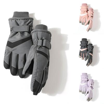 Skihandschuhe Touchscreen Motorrad Rennhandschuhe Winter Thermo Fleece wasserdichte Handschuhe Outdoor Radfahren Anti Slip Fäustling