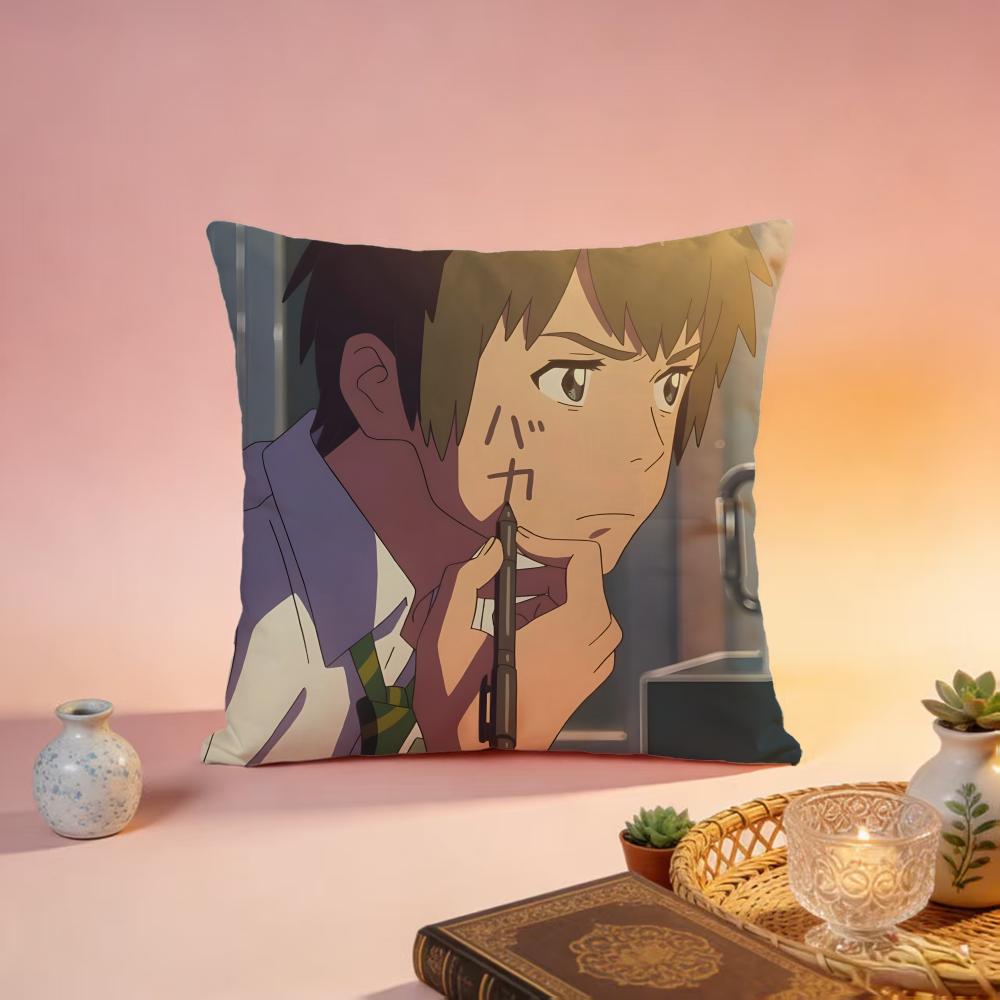 Popular YYour Nameed Cushion Cover Premium SkinFriendly Pillow Case MultiPurpose for Home Office Travel