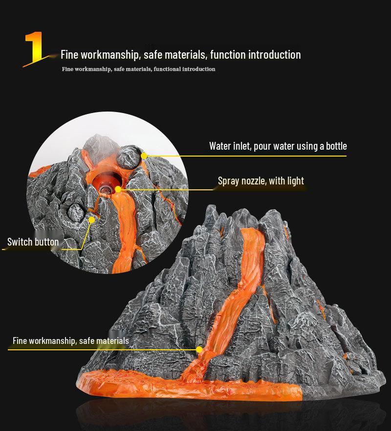 Children's Dinosaur Volcano Eruption Toy Model