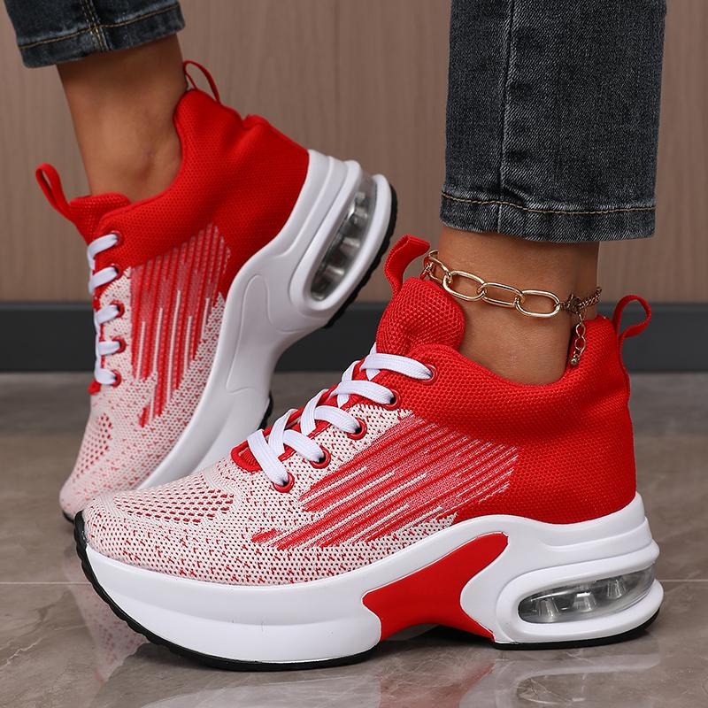 Women Height Increasing Shoes Chaussures Femme Breathable Mesh Sports Shoes Women White Flat Shoes Casual Designer Style