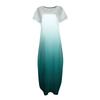 Women Summer Casual Loose  V Neck Short Sleeve Beach Maxi Long Dresses Trendy Outfits