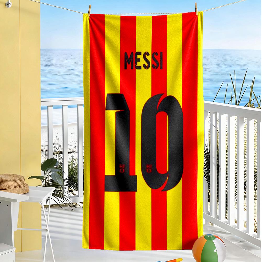 Messi's Legacy In Soccer Beach Towel Super Soft Microfiber Quickdry Fabric Comfortable Lightweight