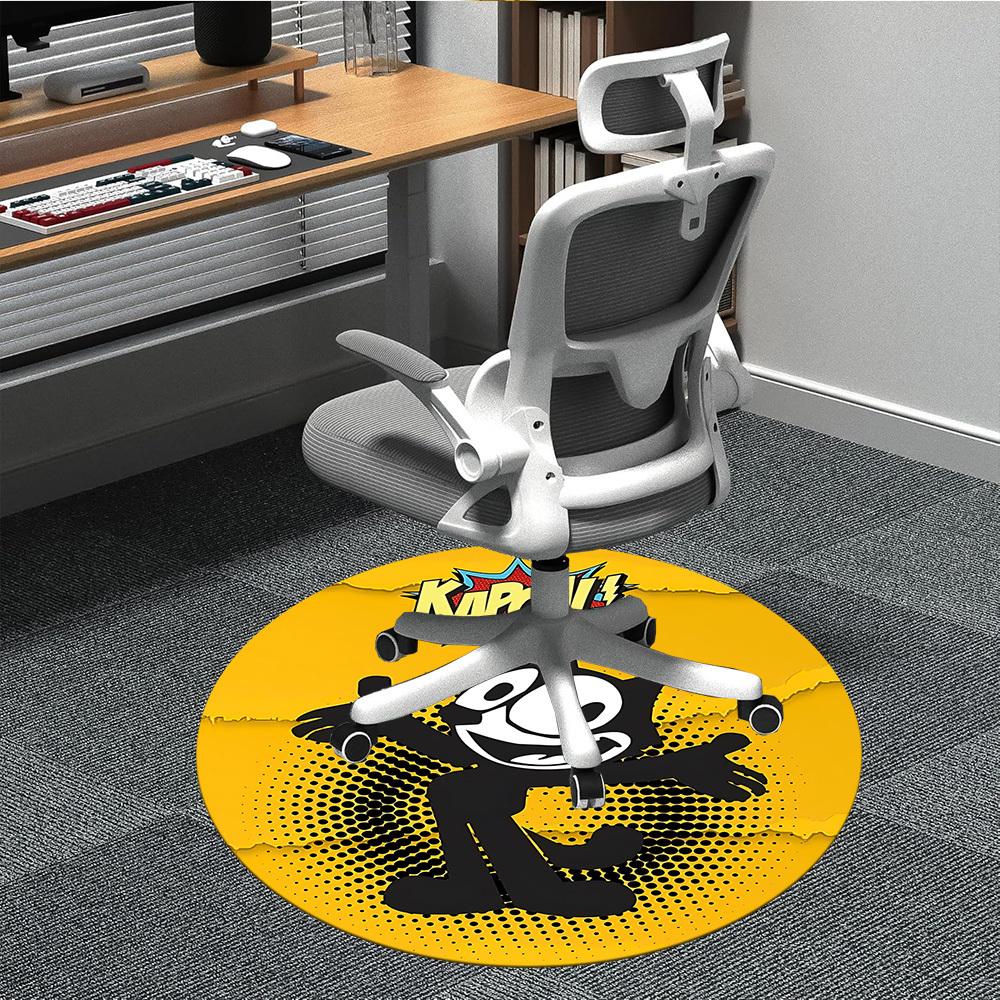 

1pc Felix the Cat Office Round Area Rug, Bedroom Living Room Home Decor, Room Deco, Offic a1016135 80cm by 80cm