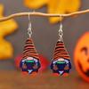 European & American Halloween Pumpkin Cat Candy Basket Earrings