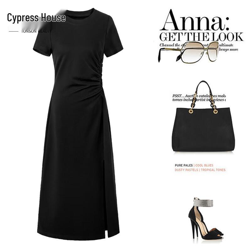 Cypress House 2026 Summer Women s Elegant Slimming Casual Long Dress L