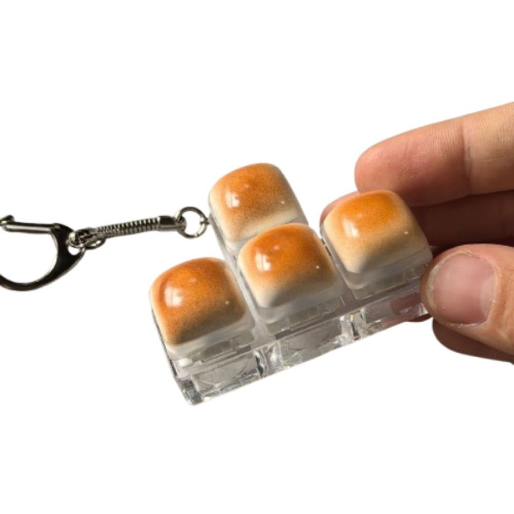 Breloc Buton Tastatură Drăguț Cheie Creativă Fidget Cheie Mini Jucărie Pop Pentru a Trece Timpul