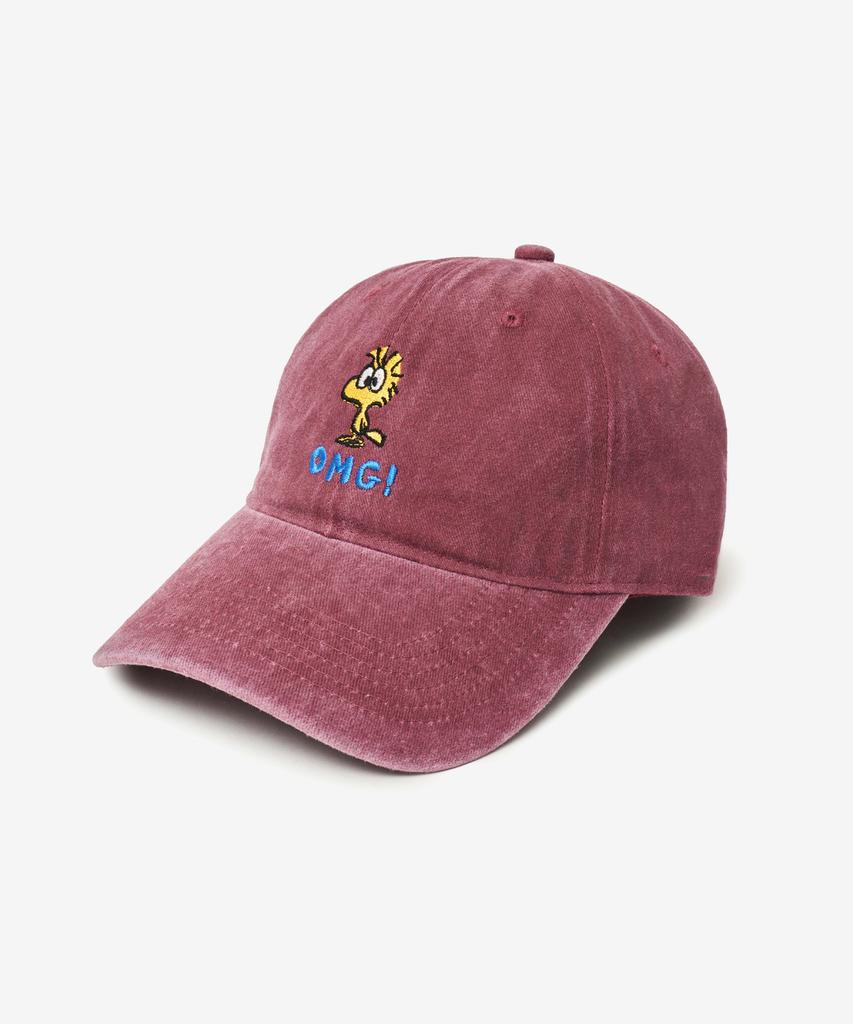 VTWO Woodstock Stone Washed Ball Cap (Burgundy)
