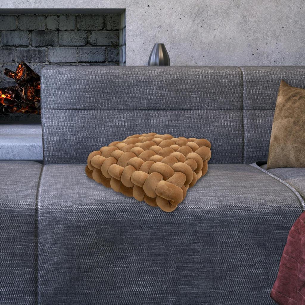 Decorative Throw Cushion Pillow Handmade Desktop Bedding Couch Knot
