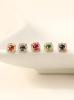 Minimalpiercing 14K Internal Antique Rose Cut Gemstone Labret Piercing