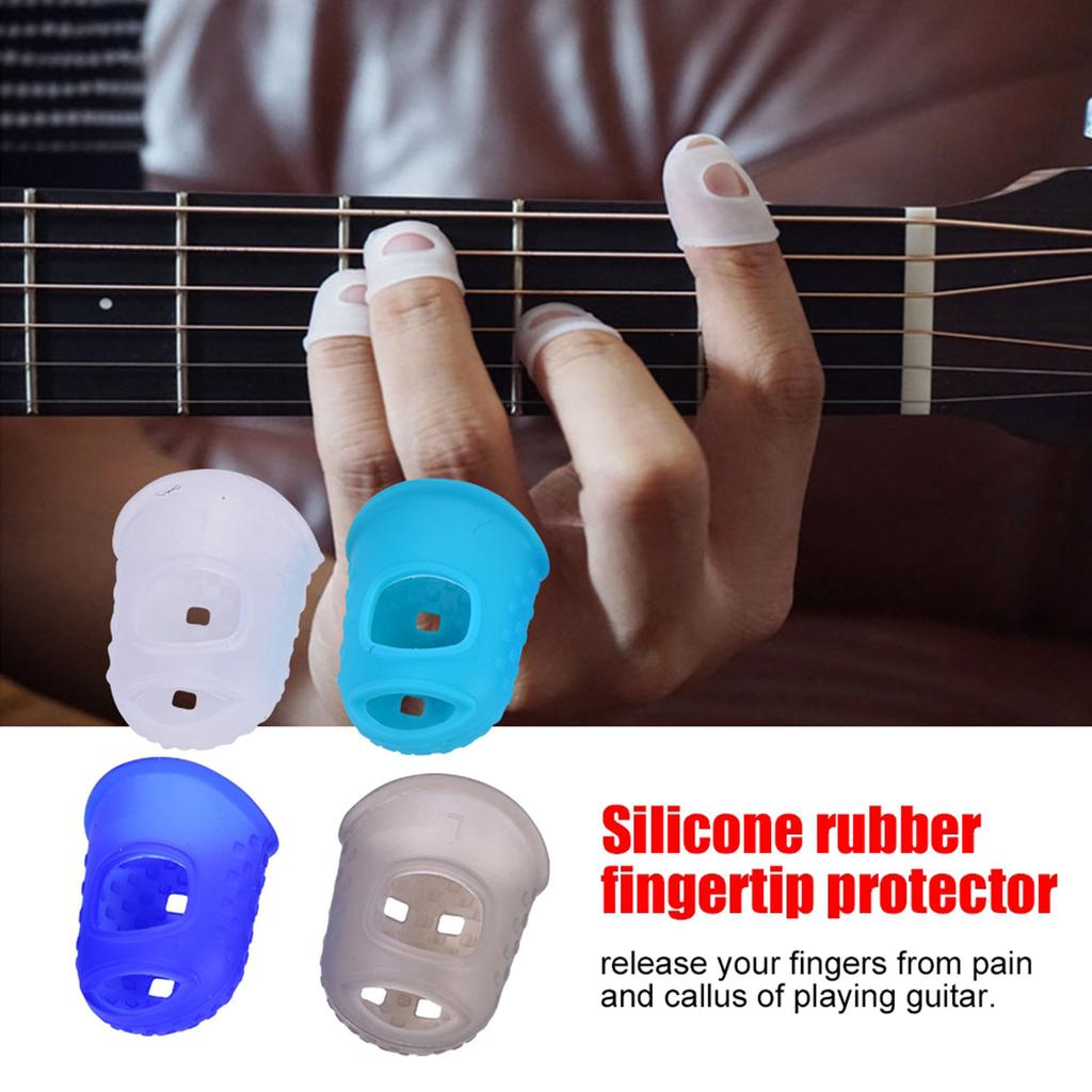 Guitar Protective Fingertip Finger Picks And Music Book Page Clip with Box
