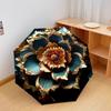 1 Stück Automatischer Faltregenschirm - Schönes Muster mit geformten Blumen, Tragbares & faltbares Design mit 8 Speichen, Weihnachts- und Geburtstagsgeschenke