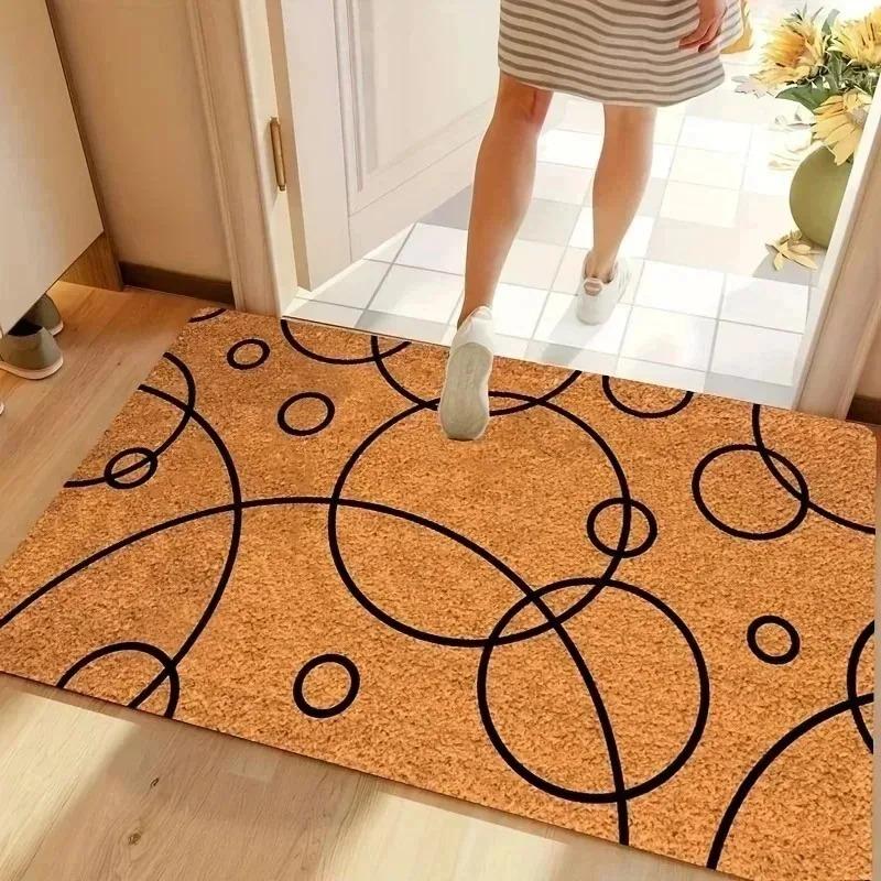 1PC Cute Cats Pattern Door Mats Kitchen Rugs Non-Slip Pop Design Living Room Rugs Bath Mat Carpet for Home Sink Laundry Decor