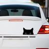 Car Bumper Sticker Car Exterior Decoration Sticker Cartoon Funny Peeking Cats Sticker Waterproof Decal for Car Truck