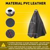 Black PVC Leather/Red Stitch Manual/Auto Gear Shift Knob Shifter Boot Cover US