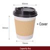 Xihuan Disposable Double-Layer Insulated Corrugated Paper Cups
