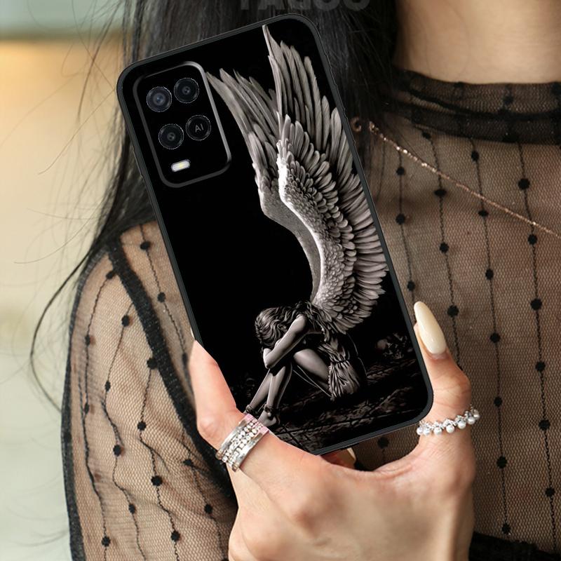 

Fantasy Angel Girl Wings Case For Oppo A74 A94 A54 A80 A60 A40 A18 A38 A58 A78 A98 A96 A76 A16 A15 A17 A57 A77 A5 Pro OPPO A5 Pro 5G