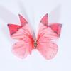 50pcs 3D Organza Fabric Butterfly Appliques Simulation Mesh Butterfly Patch  Hair Clip Accessories