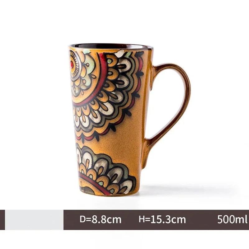 Nordic Style Large Ceramic Mug with Spoon and Lid – Creative & Personalized Coffee Cup