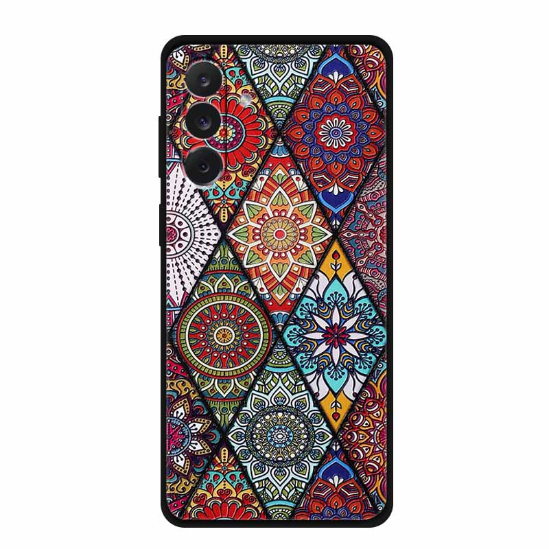 For Samsung M06 M16 M36 3D Flowers Case Soft Silicone Bumper Emboss Phone Cases for Samsung Galaxy M 06 16 36 Back Protect Cover