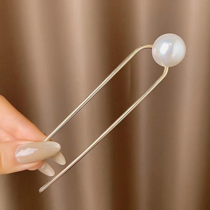 Pearl u-shape hair clips accessories Hairpin Female Plug comb Hairpin Hair Plate Fixed artifacts Hairpin Headdress