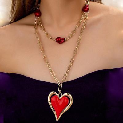 Fashion Charm Heart Necklace For Women Ladies