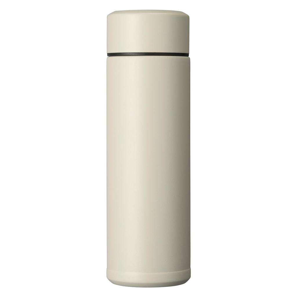 Kyocera MB-10S Sand Beige (SB) Stainless Steel Thermos Water Bottle, 300ml, for Men and Women, Keeps Drinks Cold and Hot, Vacuum Flask, for Direct
