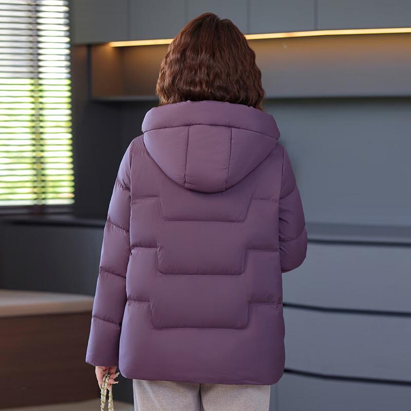 XueZhongFei Women's 2025 Winter Loose-Fit Hooded Down Jacket